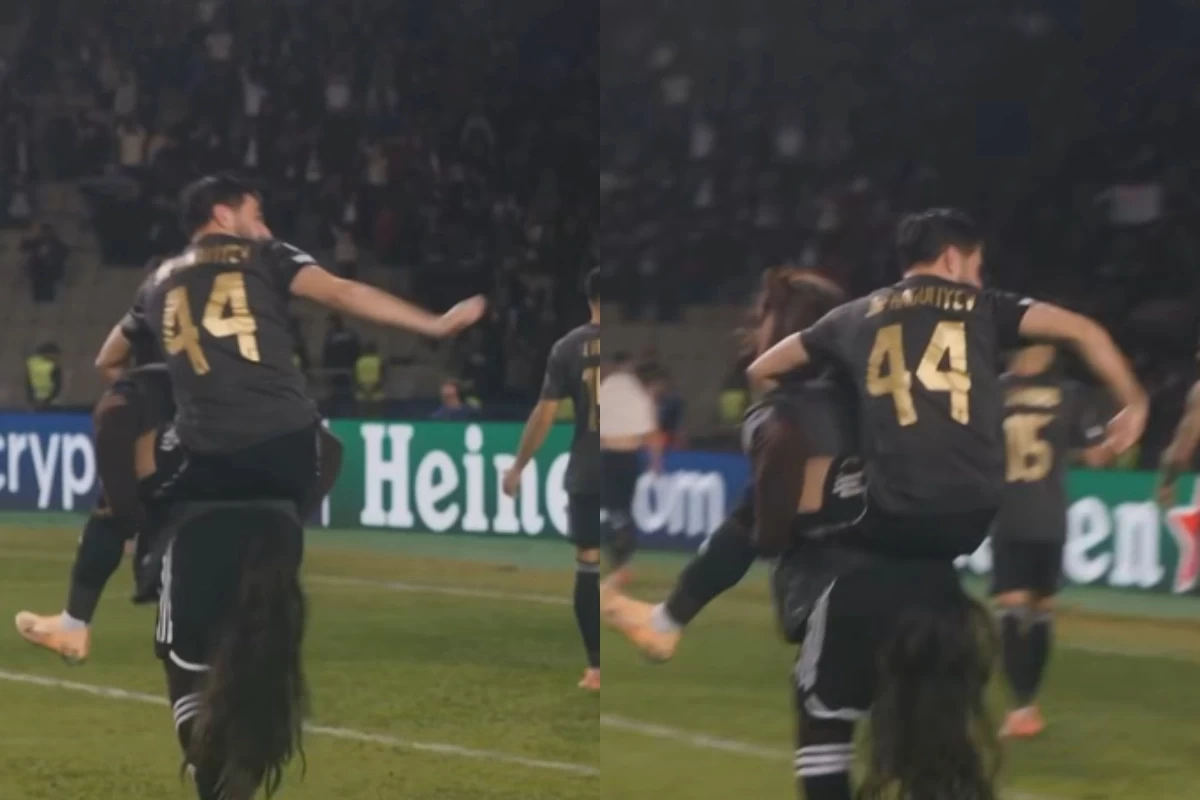 На официальных страницах Лиги чемпионов УЕФА в соцсетях появились кадры с участием Эльвина Джафаргулиева и маскота "Карабаха"