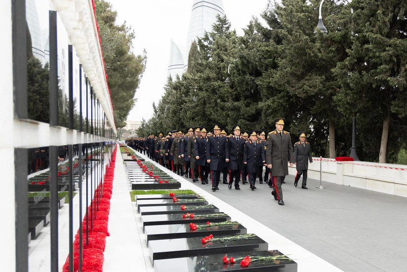 Личный состав МВД почтил память шехидов 20 января
 