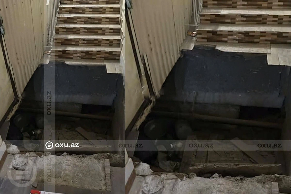 В Баку обрушился блок жилого дома: жители не могут выйти из квартир
 