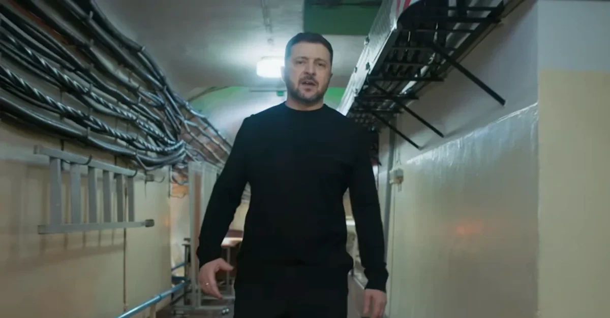 Зеленский впервые показал бункер на Банковой