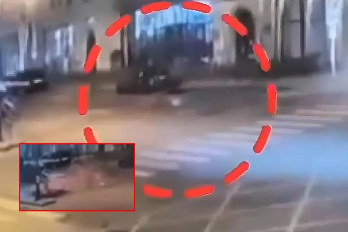 Камеры зафиксировали смертельное ДТП с участием велосипедиста в Баку