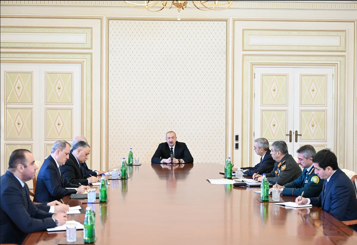 Под председательством Президента Ильхама Алиева прошло заседание Совета безопасности
 