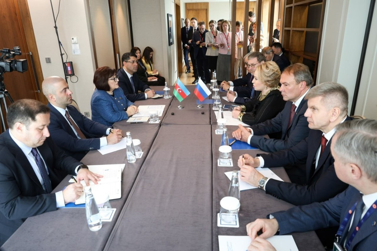 Сахиба Гафарова обсудила с Матвиенко укрепление азербайджано-российских связей
 