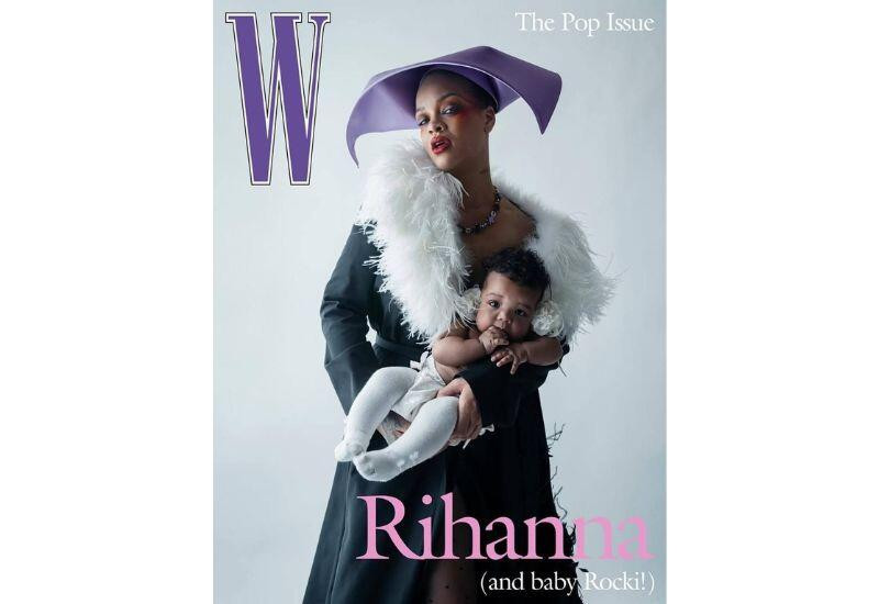 Рианна впервые показала лицо дочери на обложке глянца
 