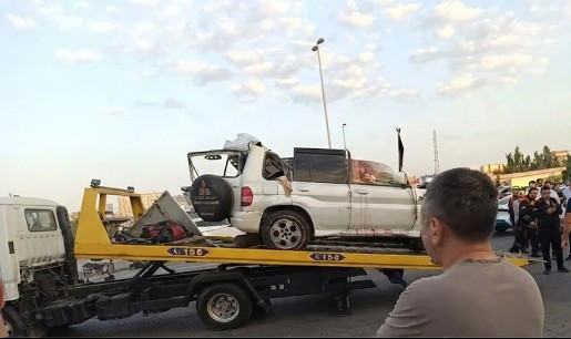 Смертельная авария на проспекте Зии Буниятова: погиб военнослужащий - ВИДЕО