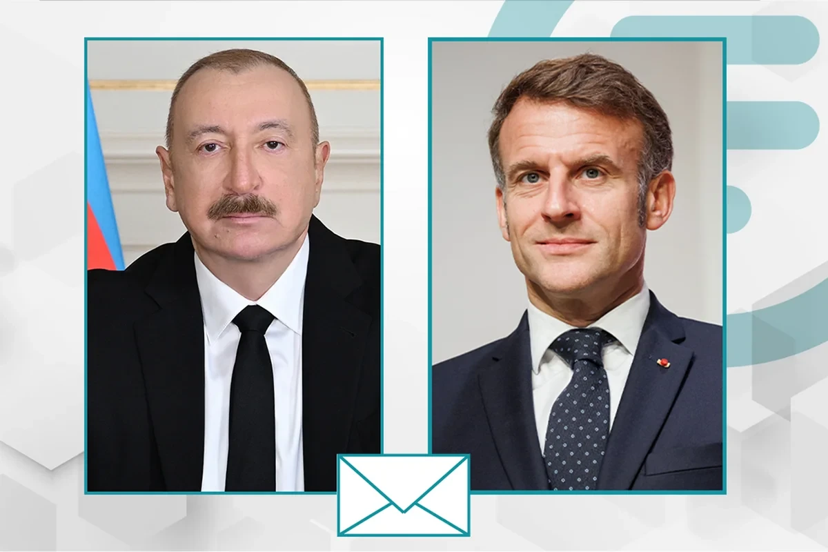 Президент Ильхам Алиев поздравил президента Франции Эммануэля Макрона
 