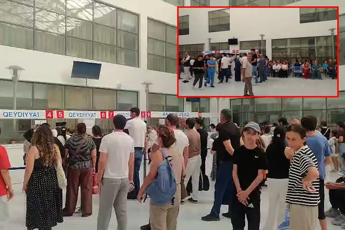 В Абшеронской ЦРБ граждане часами ждут в очереди - ФОТО/ВИДЕО