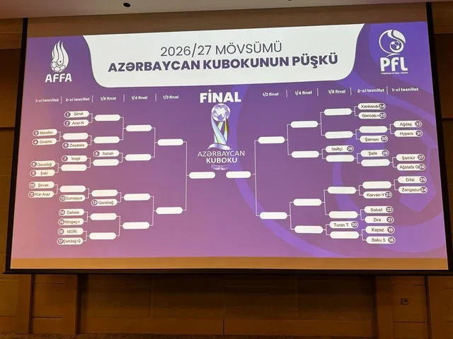 Состоялась жеребьевка Кубка Азербайджана сезона-2026/27
 