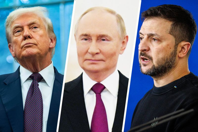 Зеленский заговорил о трехсторонней встрече с Путиным и Трампом