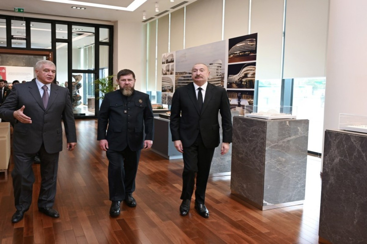 Президент Ильхам Алиев и Рамзан Кадыров посетили «Баку Белый город»
 